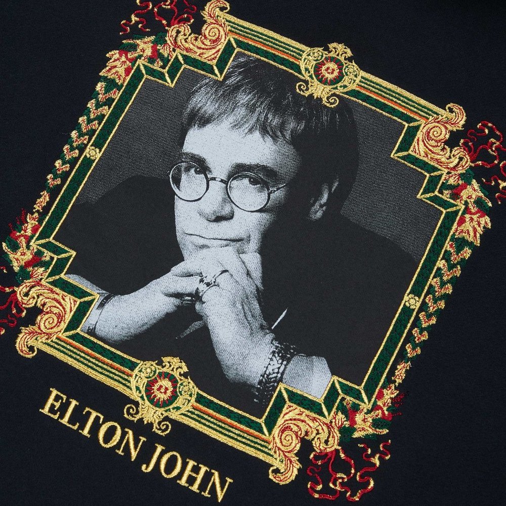 NWT Teddy Fresh ELTON JOHN THE ONE HOODIE BLACK!! 2X - Picture 4 of 6